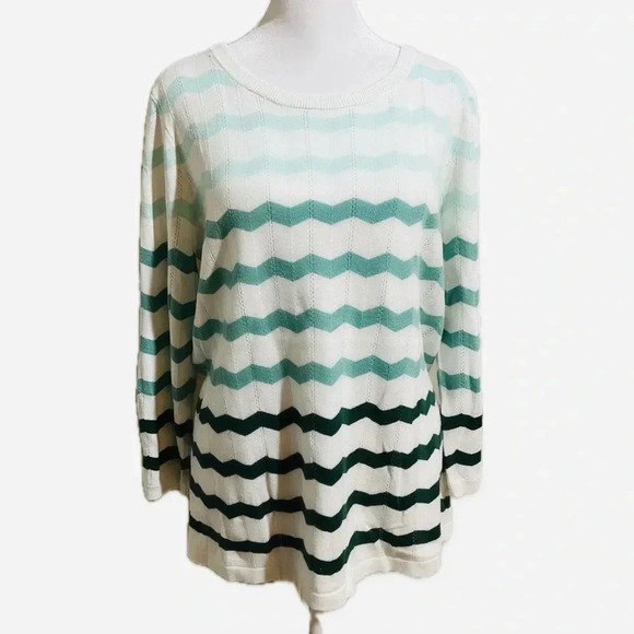 NWT 41 Hawthorn grinds pointelle sweater size large - Picture 4 of 11